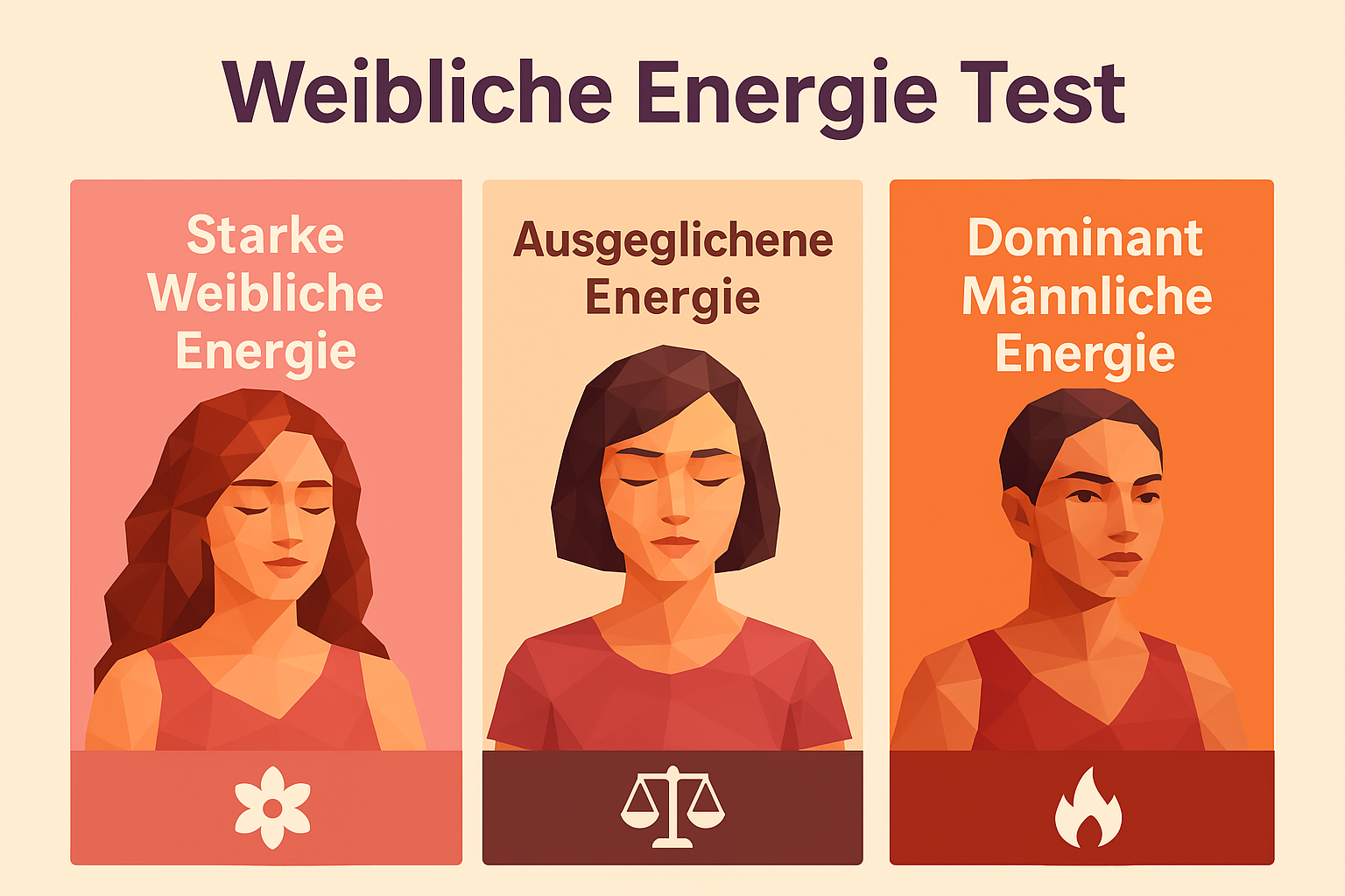 Weibliche vs. Männliche Energie Test – Entdecke, welche Energie dein Leben prägt und finde Balance zwischen weiblicher und männlicher Kraft.
